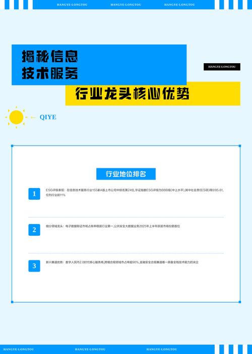 揭秘信息技術服務行業龍頭企業的核心優勢